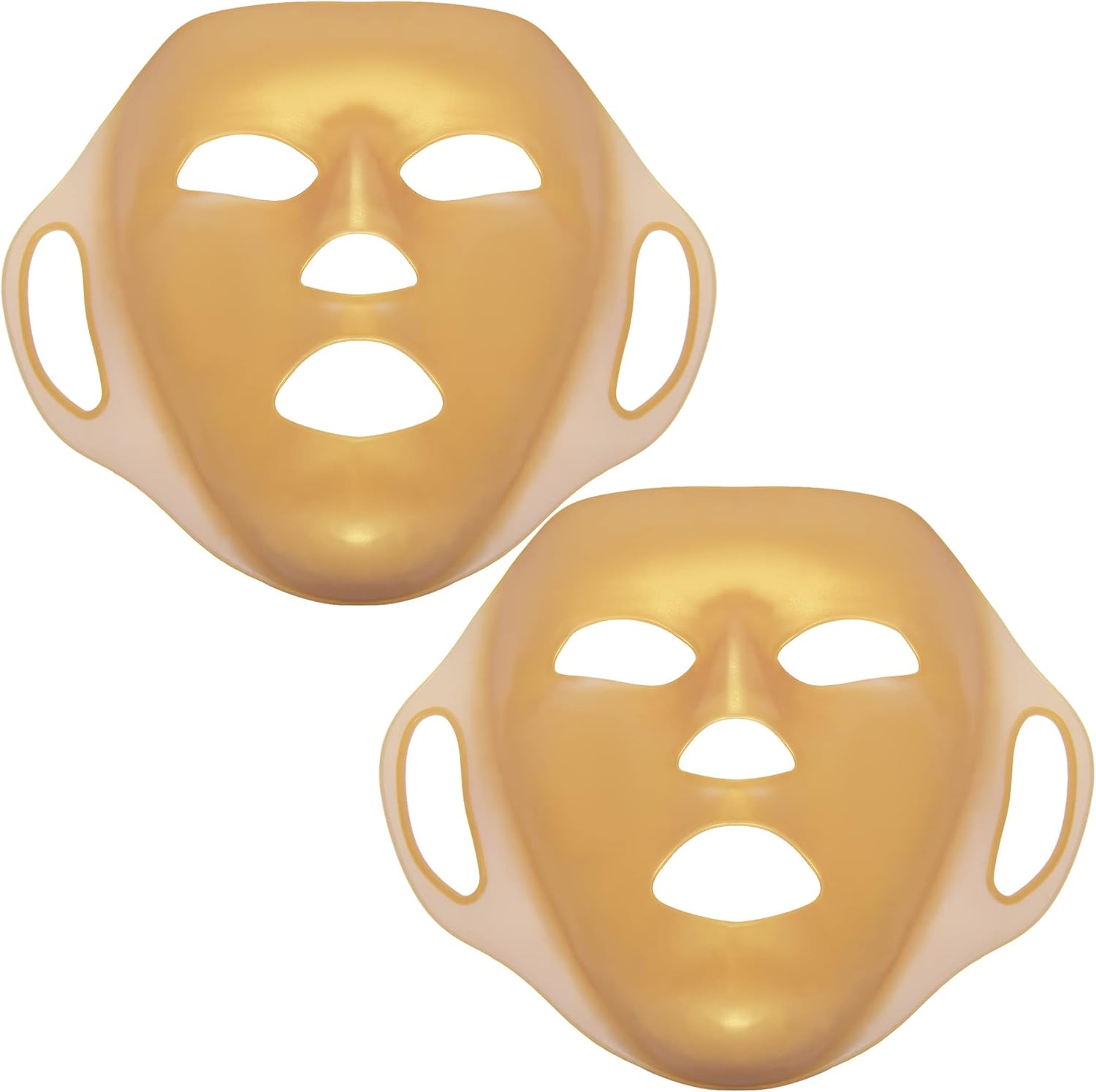 3D Gold Moisturizing Face Mask 2Pack Silicone Facial Mask Sheet