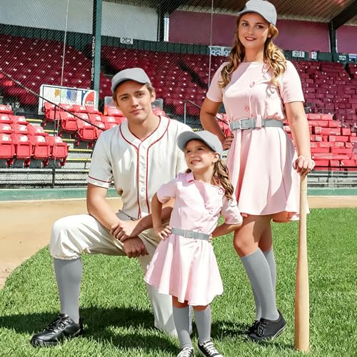 Image of XZQTIVE Baseball Softball Socks and Baseball Softball Belt Combo Set Knee-High Soccer Socks for Kids Youth Adult