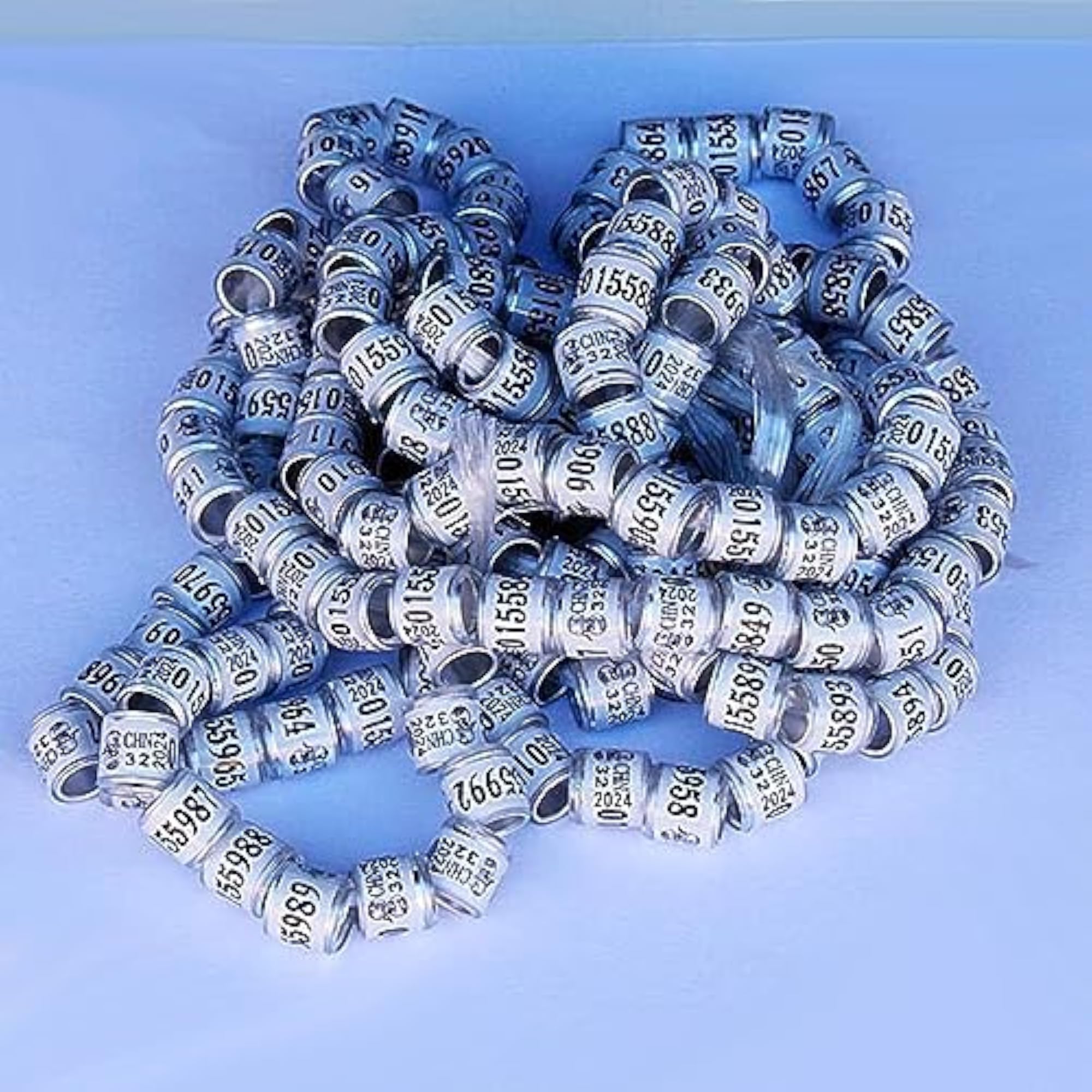 Durable Dove Foot Bands for Bird Leg Rings, 100pcs