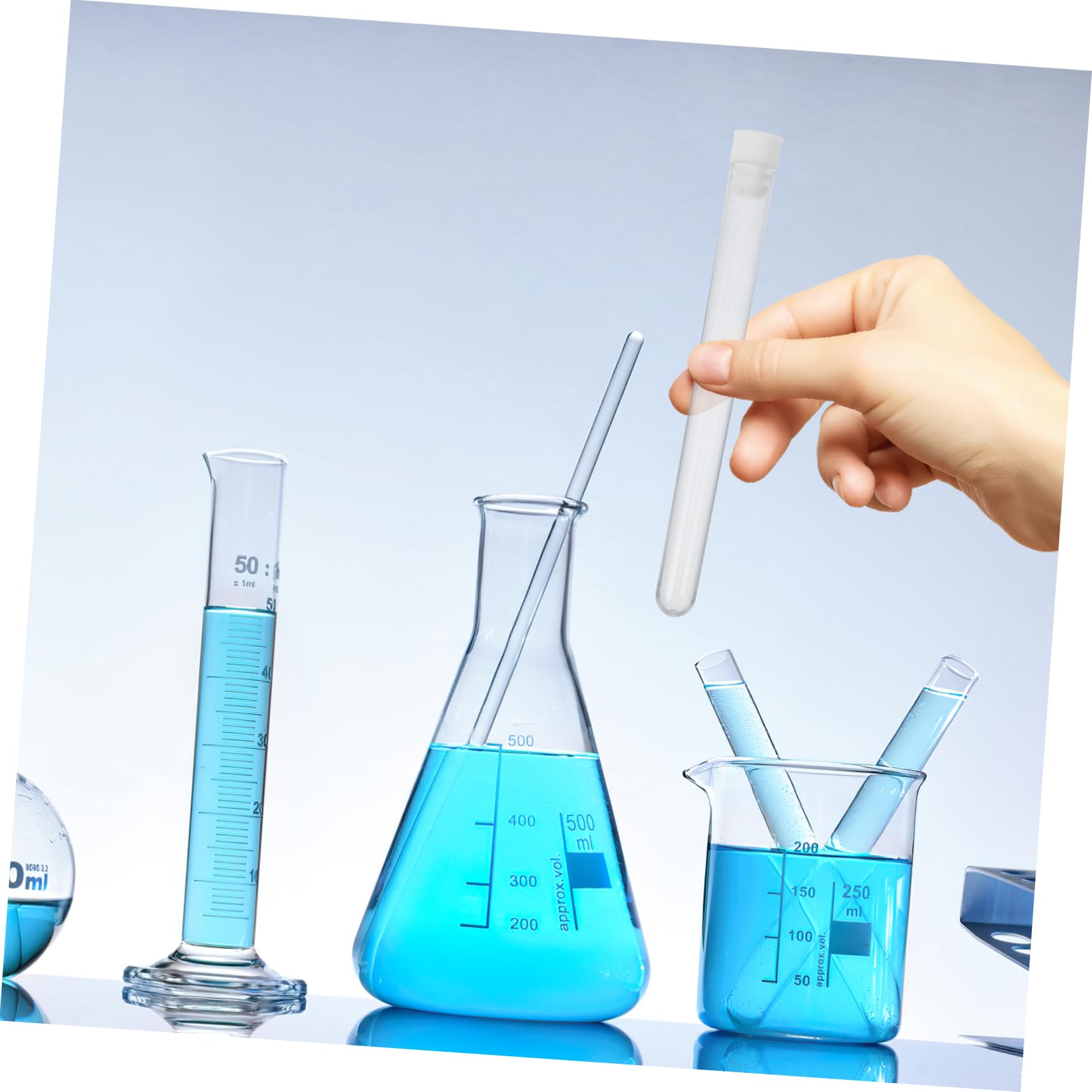 HOMSFOU Contenitore e Leggero in Plastica Trasparente per Aghi da Cucito Tappo Sicuro 100 Pezzi per L'organizzazione in Casa e Laboratorio