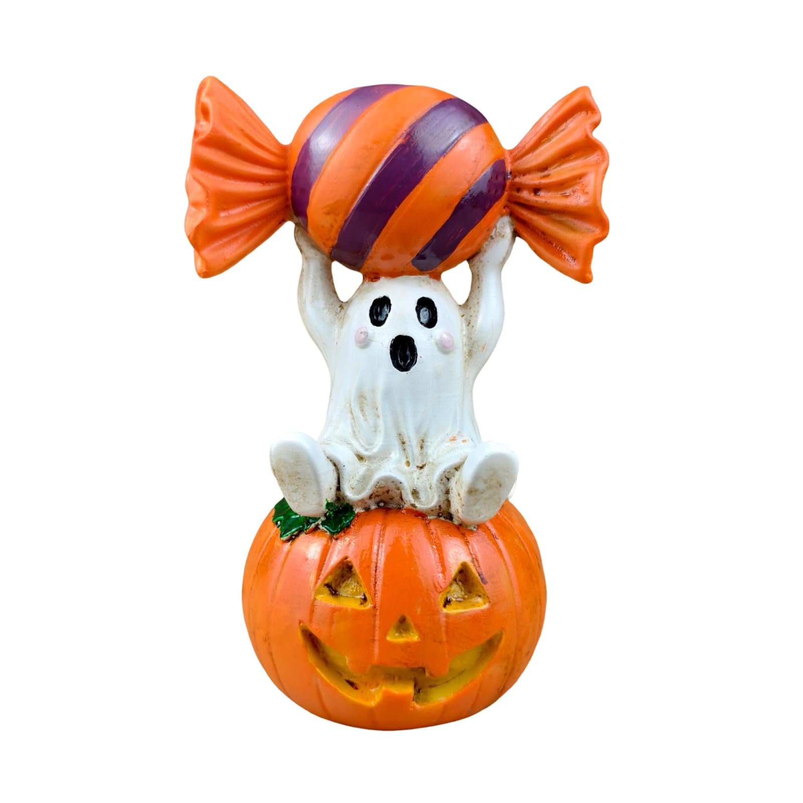 Cute Halloween Desk Decor Halloween Ghost Pumpkin Candy Resin Figurine