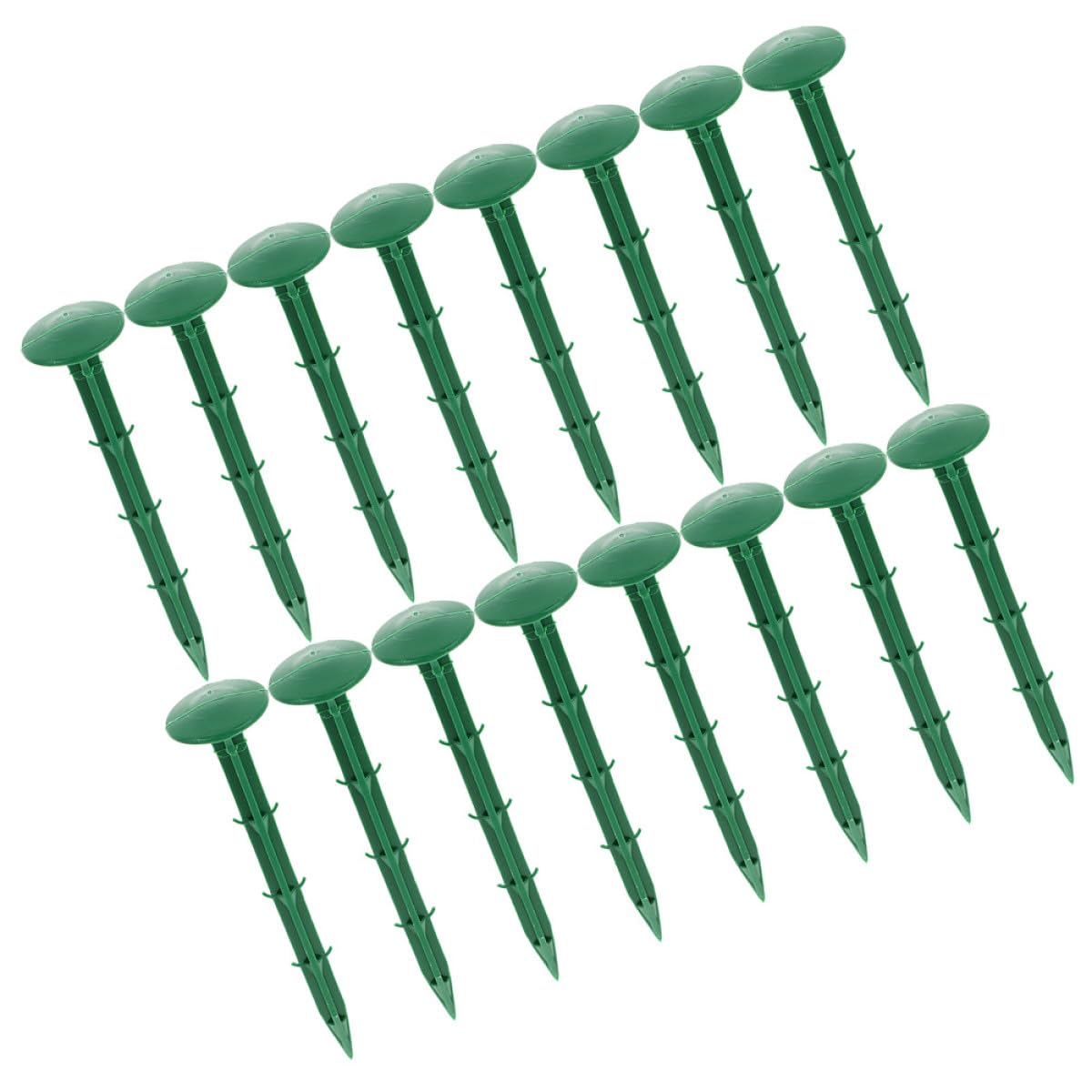 Piquets en Plastique Vert 150 Pièces pour Jardinage Extérieur