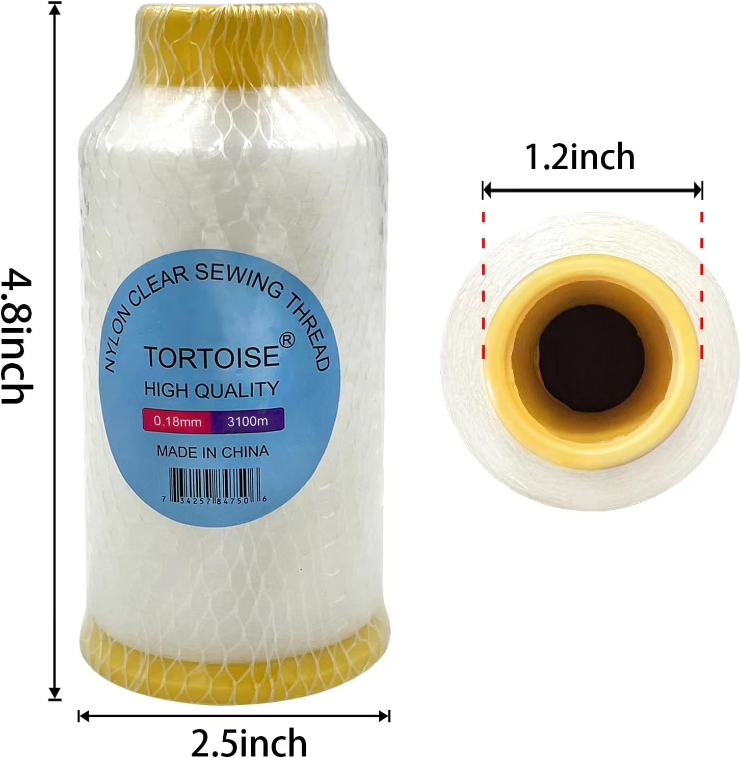 Tortoise Nylon Clear Thread Invisible Thread for Quilting Clear Serger Thread,String Beads,Trademark Tags 0.18mm