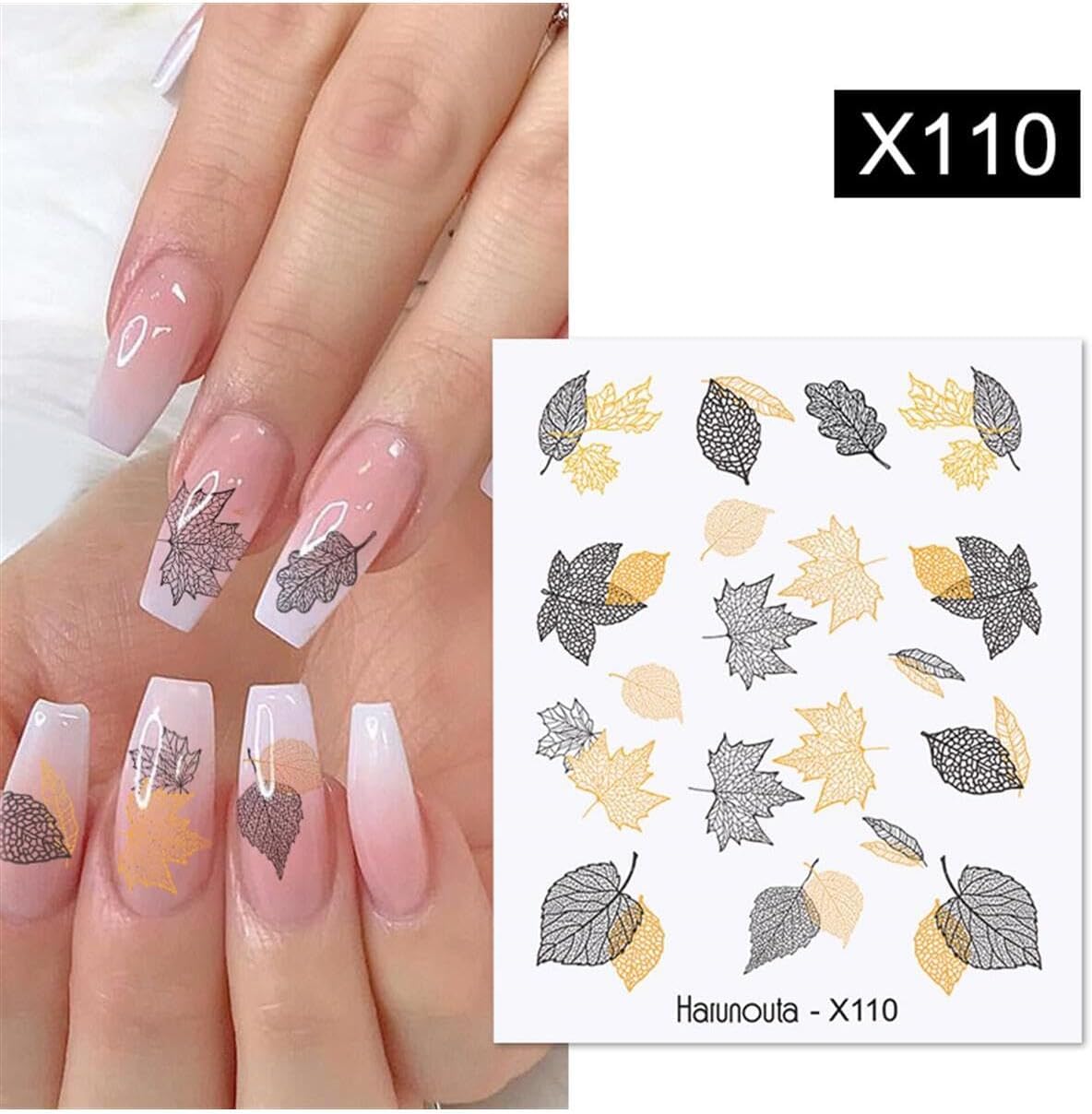 Tırnakmania Su Transferli Nail Art Sticker X110 (53013-10) 3951