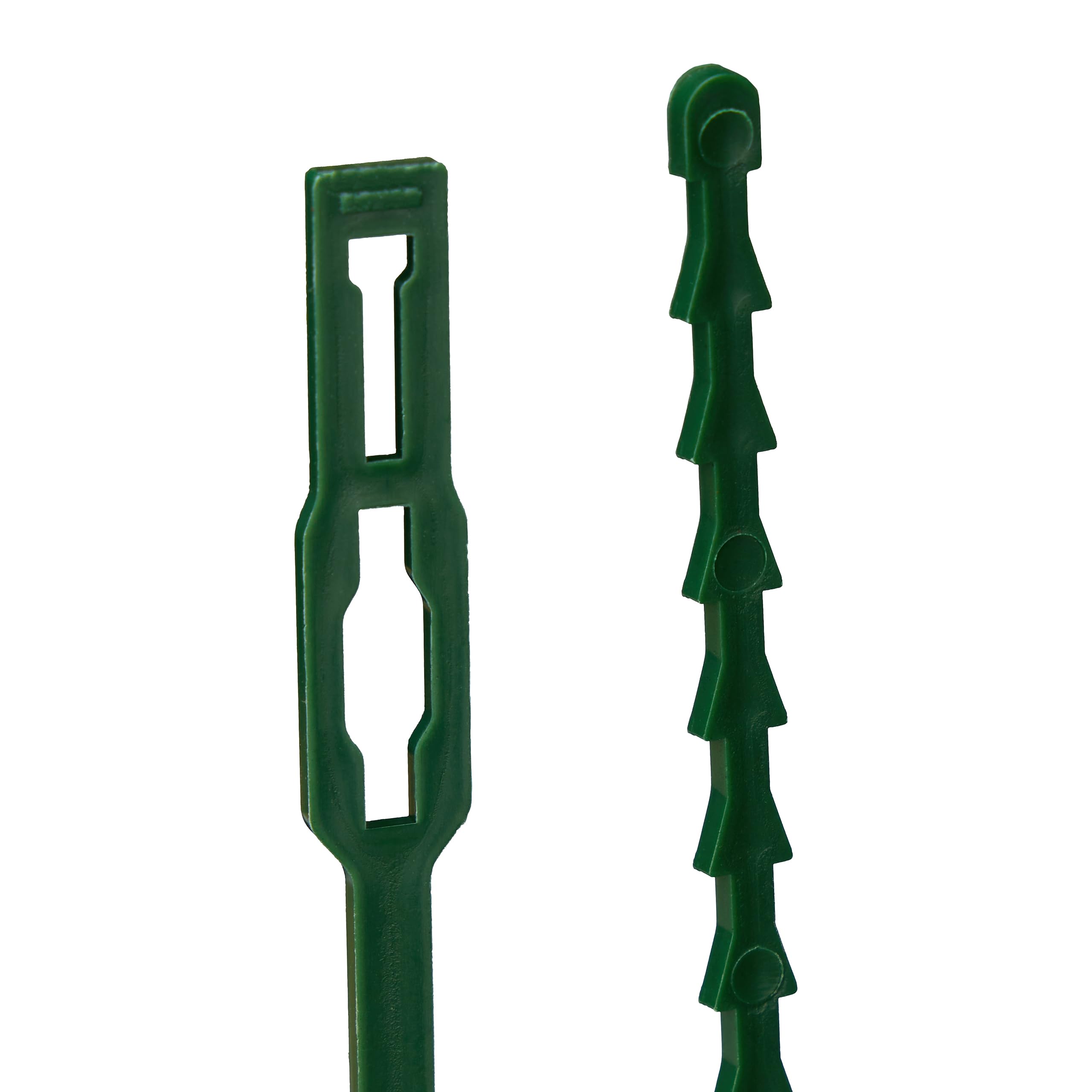 Relaxdays Pack 200 Bridas Plástico, 23 cm, Sujetadores para Atar Plantas, Ajustables, Reutilizables, para Tutores, Verde
