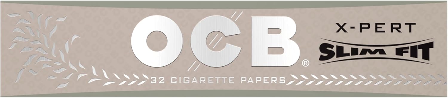OCB - X-Pert King King Slim (109mm) Size Rolling Papers - Display Case of 24 Booklets with 32 Leaves per Booklet (768 Total)