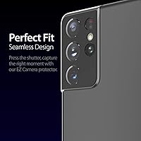 Vista 4 de Whitestone DOME Camera EZ Type [Fácil instalación] Protector de lente de vidrio templado para Galaxy S21 Ultra [paquete de 2]