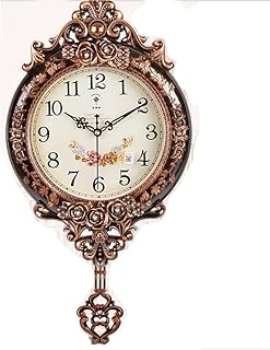 CLOCKZHJI Swinging Wall Clock, Silent Non Ticking Quality Quartz Battery Operated 20 Inch /50.5 Cm Square Easy to Read Home/Office/School Clock (Color : C)