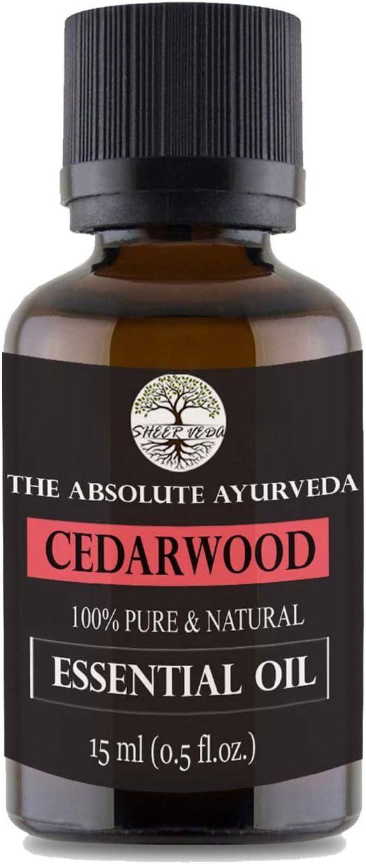 Sheer Veda Cedar Wood Essential Oil 100% Pure, Natural and Undiluted for Skin, Hair and Aromatherapy. 15 ml