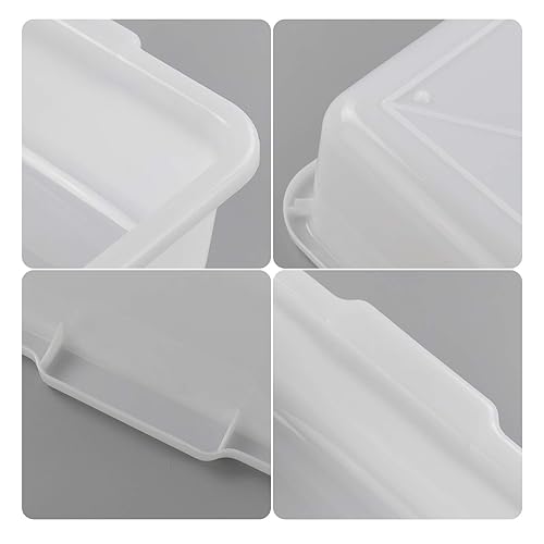 Miniatura 10 de Kiddream Paquete de 4 bolsas de caja de autobús comercial, 13 litros de plástico grande para restaurante, color gris