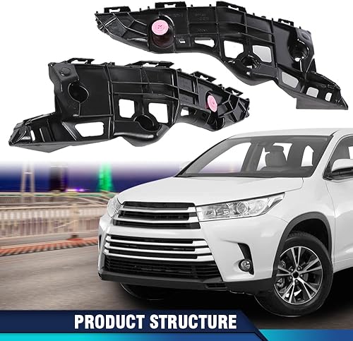 Miniatura 118 de PIT66 Soporte de parachoques delantero compatible con Hyundai Sonata 2011-2015 2 piezas soporte de parachoques delantero izquierdo y derecho