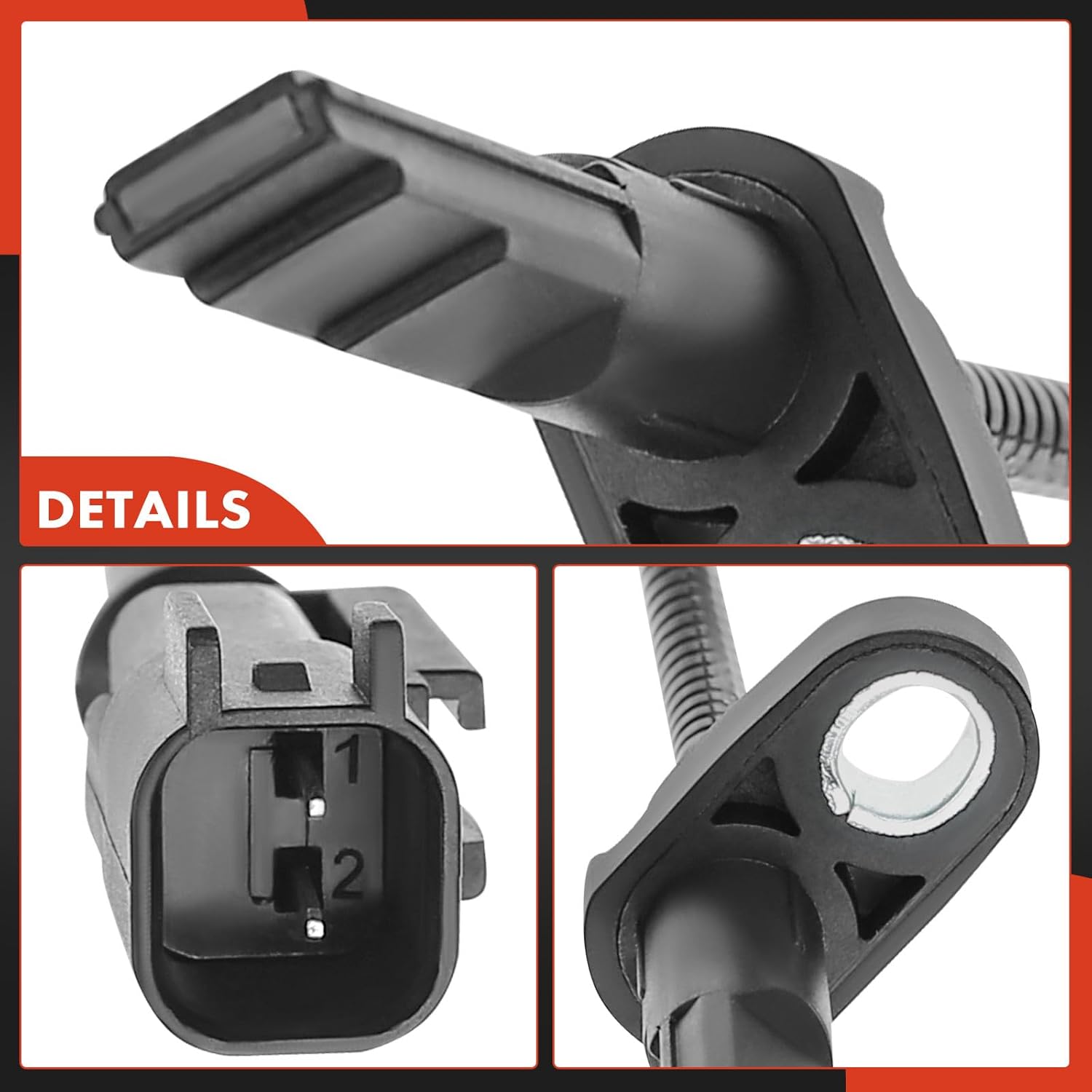 A-Premium ABS Wheel Speed Sensor Compatible with Ford Models - Explorer 2011-2012, Sport Utility - Front Driver and Passenger Side, 2-PC Set, Replace# CB5Z2C204A