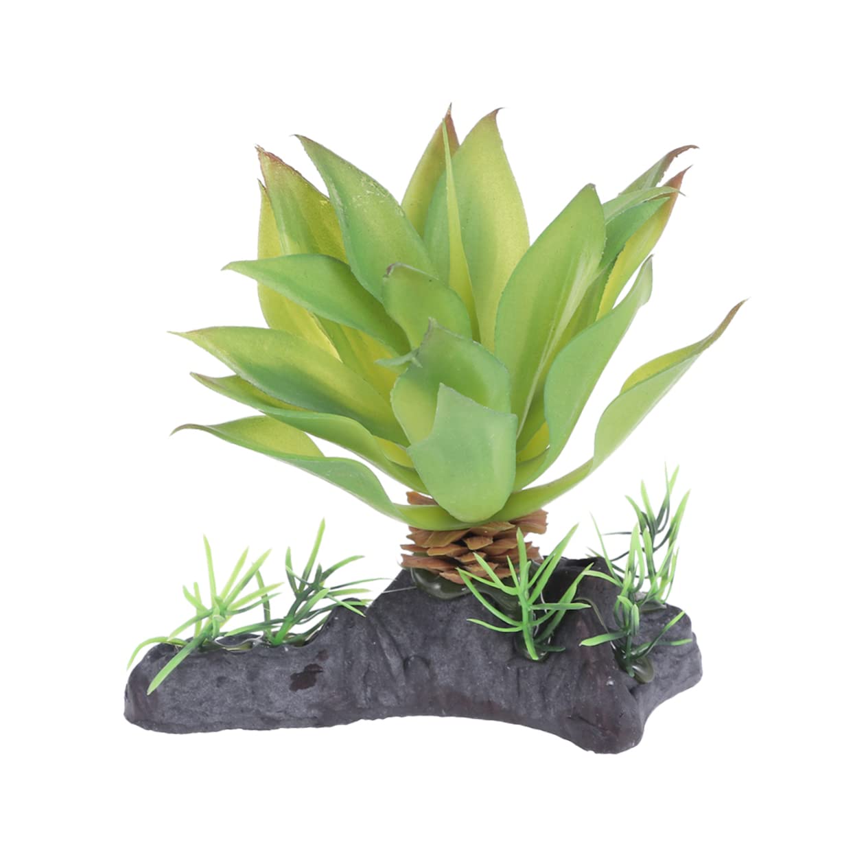 POPETPOP Decoración Pecera 3 Uds Plantas Seguras Tortuga para Peces Decoración Suculentas Terrario Adorno Decoración Hogar Tortuga Lagarto Qlgreen Reptil Tanque Simulado
