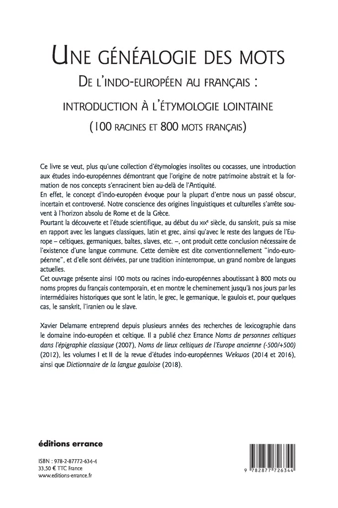 Une généalogie des mots