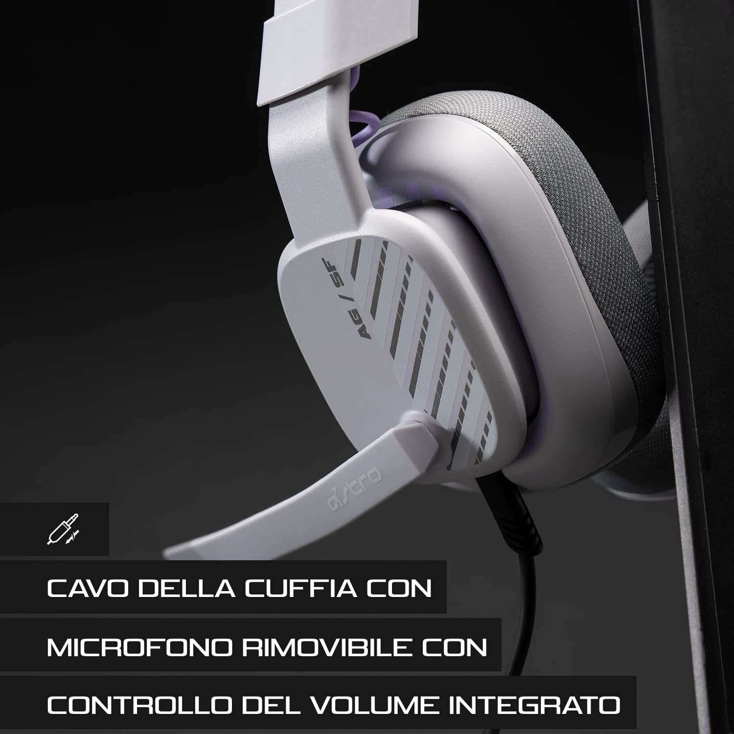 ASTRO A10 Cuffie Gaming Cablate Gen 2, Cuffie da Gioco Over-Ear con Microfono Flip-to-Mute, Leggere, Driver 32 mm, Compatibile con Xbox Series X|S, Xbox One, PS5, PS4, Nintendo Switch, PC - Grigio