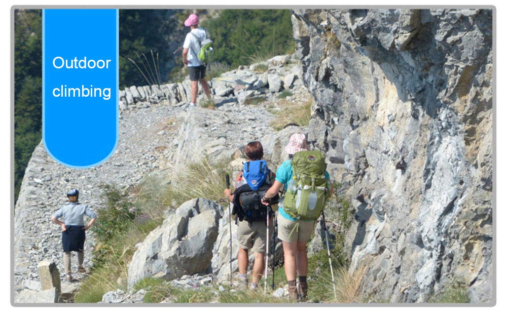 Kije trekkingowe Wbudowane gumowe połączenie drutu stalowego, grot pręta ze stali wolframowej, ważący 230 g, używany do wspinaczki skałkowej, wędrówek, zabawy, biwakowania, zielonego