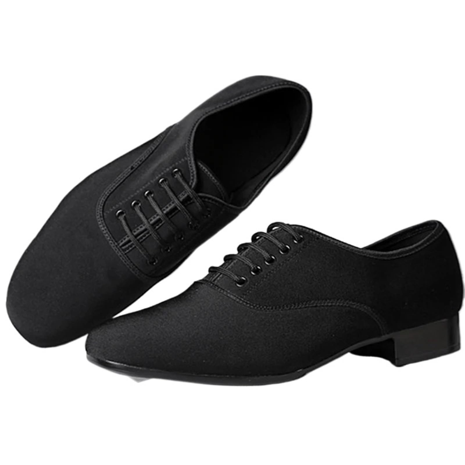 Zapatos de Baile Latino Hombre Zapatos de baile latino de salón, zapatos de Jazz for hombre, zapatillas de deporte for hombre, zapatos de baile profesionales o de práctica de tacón bajo, tela Oxford(I