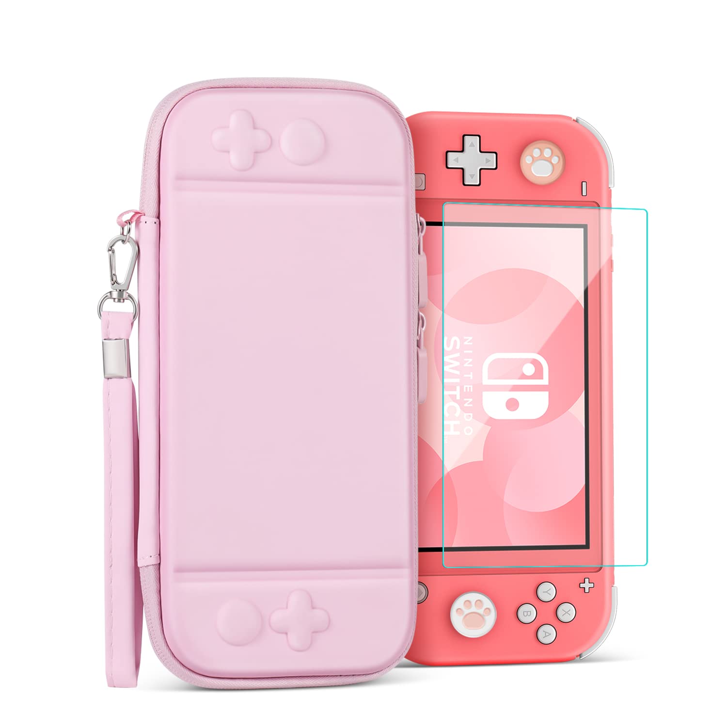 Amazon.com: TNP Carrying Case for Nintendo Switch Lite, Pink