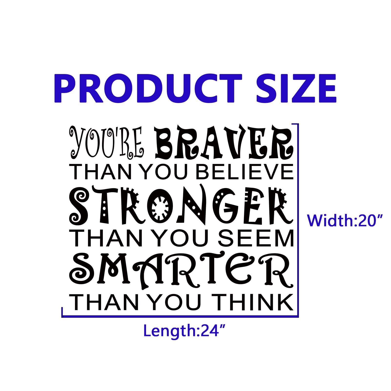 Kids Quotes Wall Decals for Classroom: Girls Boys Teen Motivational Positive Inspirational Vinyl Art Wall Stickers for Playroom School Bedroom - Image 3
