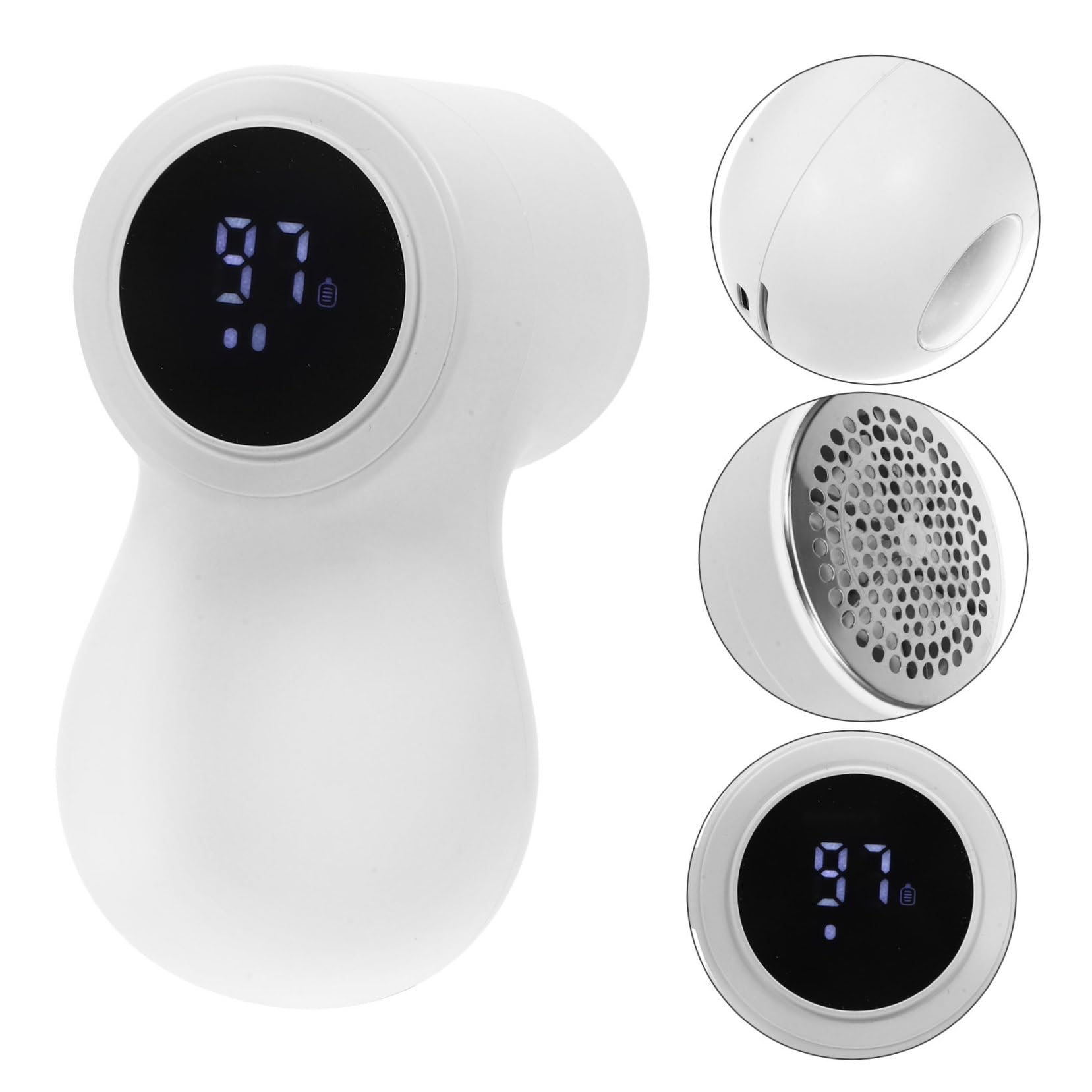 Rimuovi-pelucchi Elettrico per Vestiti 800mah in Abs e Acciaio | Portatile e Riutilizzabile, Uso su Abiti e Biancheria, Impugnatura Comoda, Ricaricabile da 800 Mah