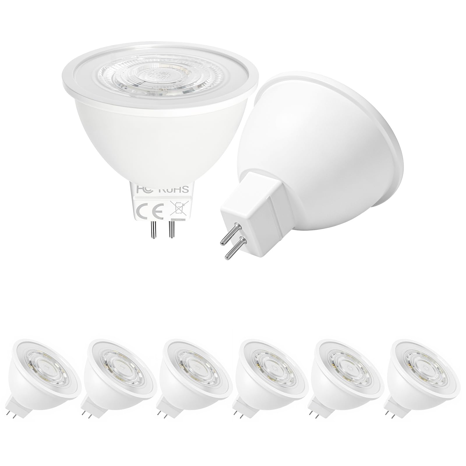 KEJIYILT 12V GU5.3 LED 7W, 2700K Warmweiß 38° Abstrahlwinkel