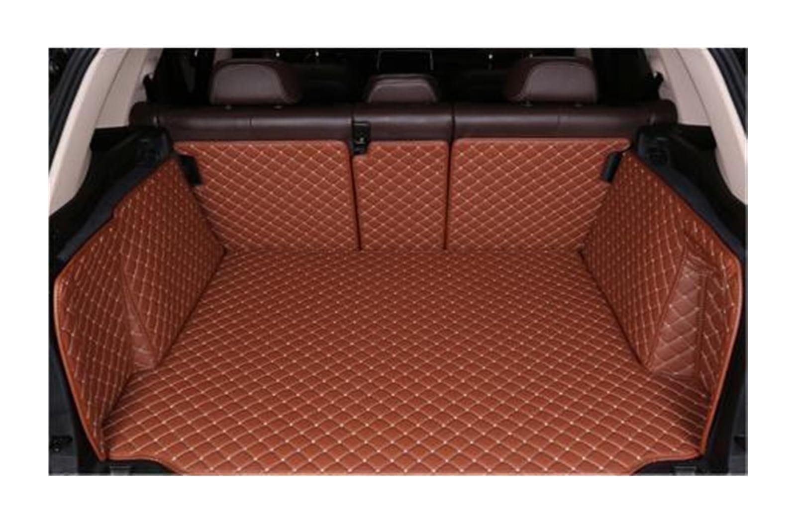 Tapis de coffre pour BMW Série 5 G30 G31 anti-salissure et imperméable marron