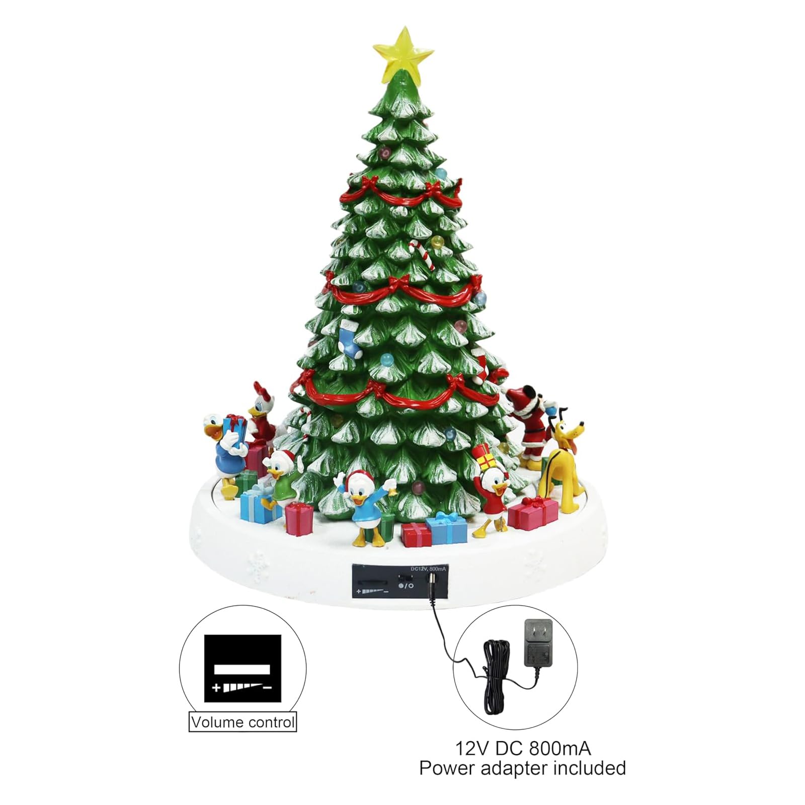 Amazon.com: Animated Disney Characters Christmas Tree 16.75”H