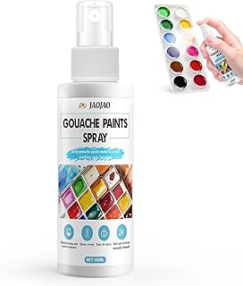 JAOJAO Gouache Spray, Gouache Bottle Wetting Spray Moisturizing Color Protection Preventing Cracking Art Supplies for Professionals Sketching Outdoors Long hours of Painting, 100ml
