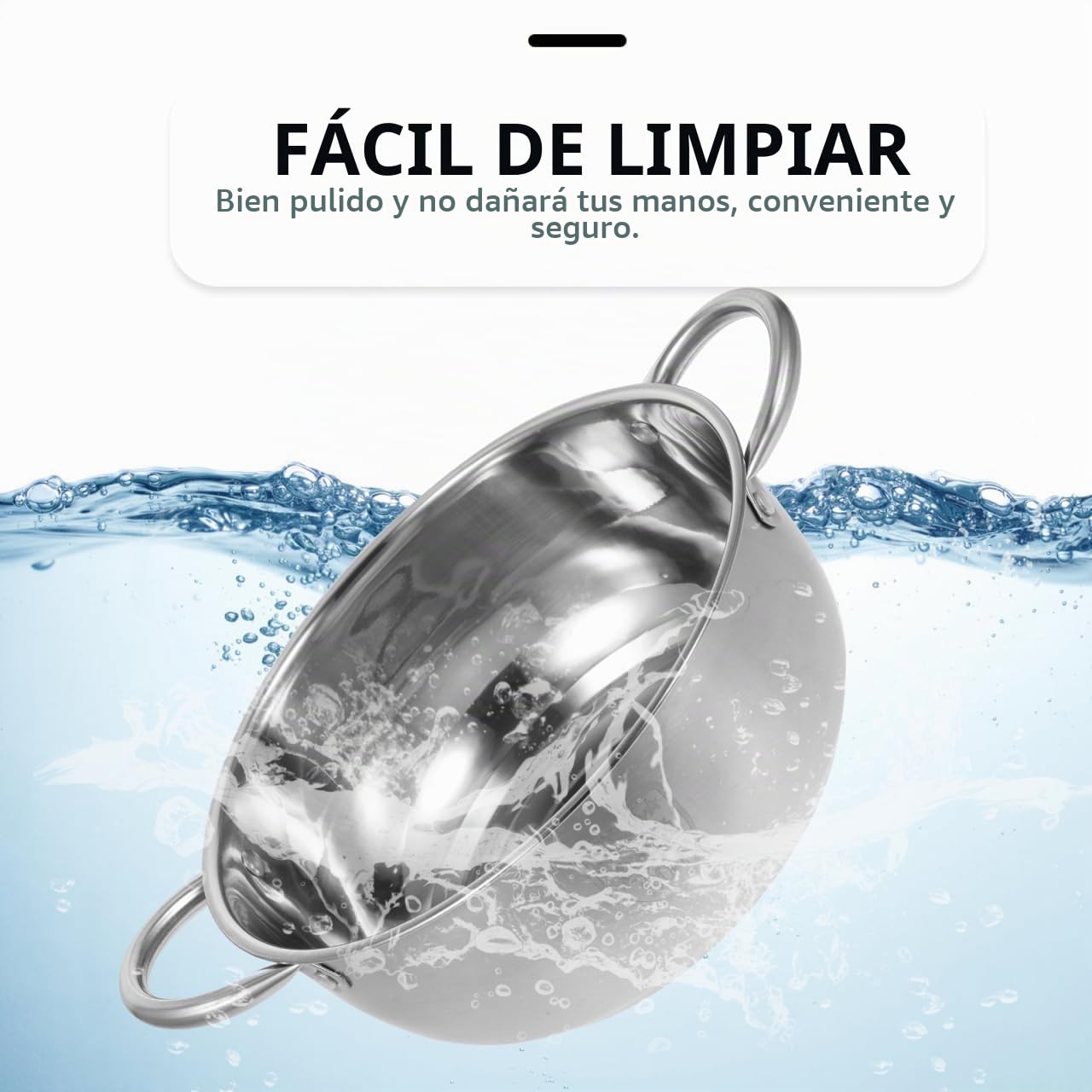 Olla de Vapor de Acero Inoxidable 1 Pieza, Capa Gruesa