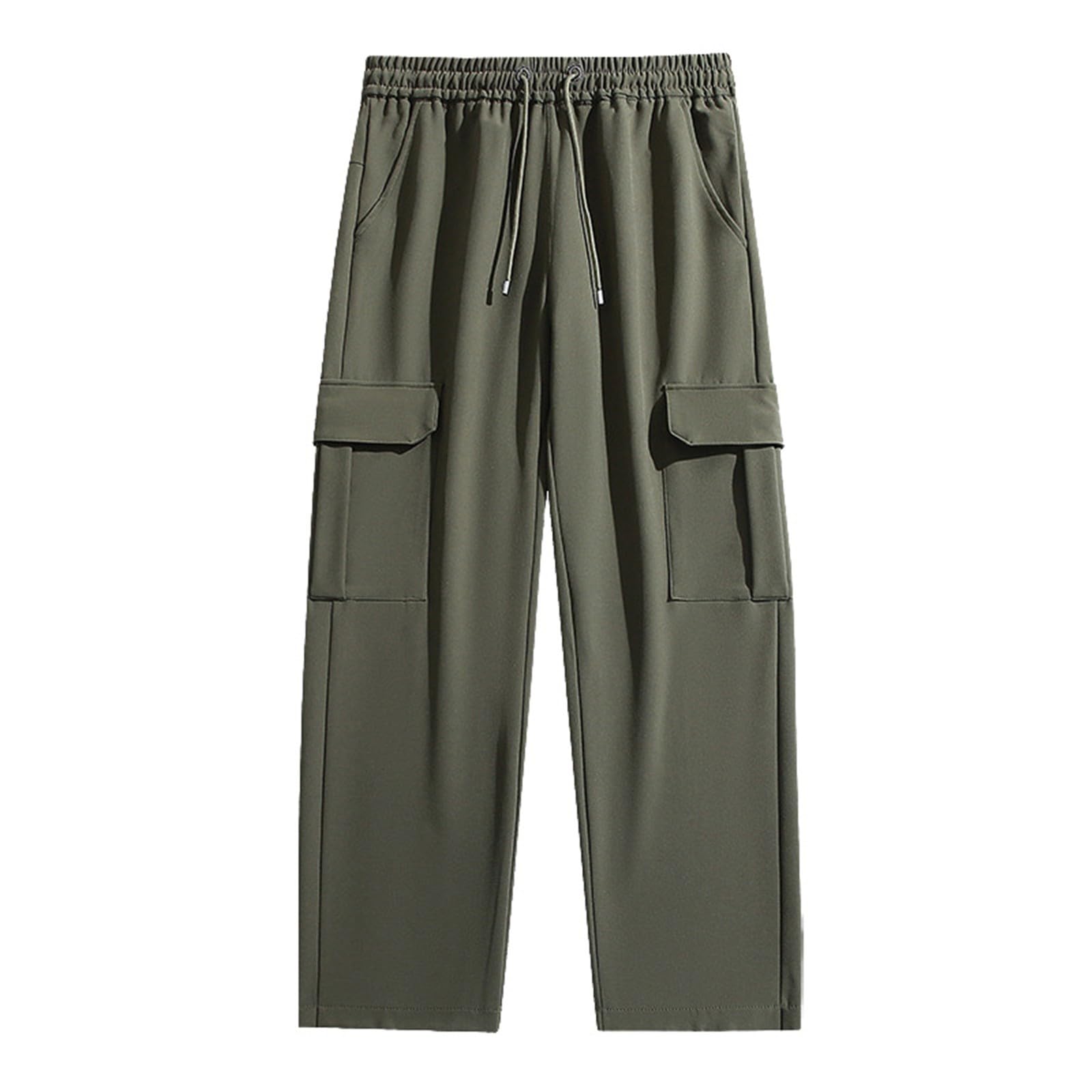 Pantaloni da jogging da uomo, in tinta unita, leggeri, per attività