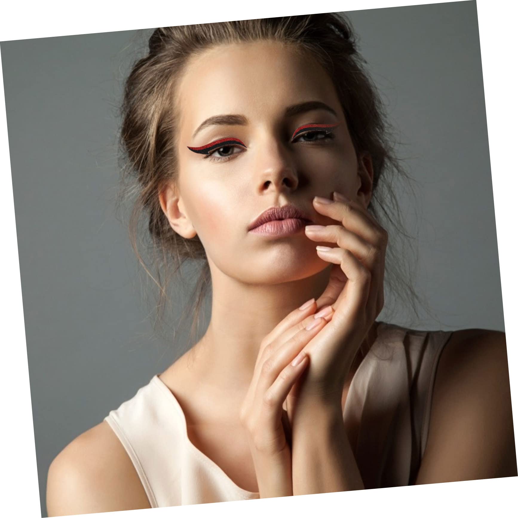 200pares Pegatinas De Delineador De Ojos Autoadhesivas De Tiras De Párpado Doble Para Maquillaje Rápido y Solución Para Ojos Pequeños y Delineado Preciso