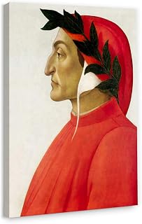 Canvas Print Wall Art - Portrait of Dante Alighieri by Sandro Botticelli - 16x24 inches
