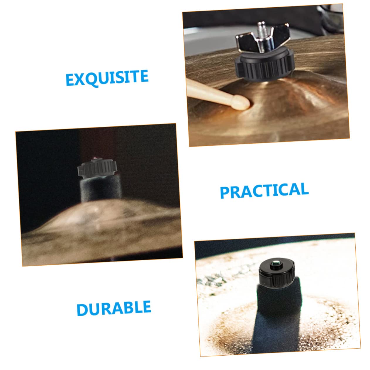 Dadi A Sgancio Rapido Per Piatti Da Batteria - 6 Pezzi In Plastica, Facili Da Usare - Foto 6