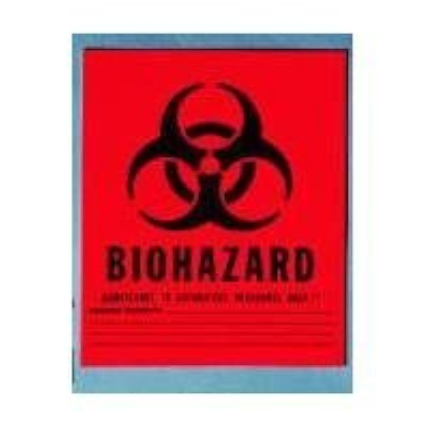 Medical Action Infectious Waste Bag, Red, 5 Gallon, 16" x 24", 20/Roll