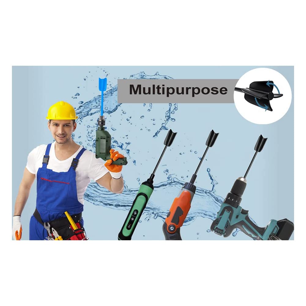 pizarra 4 Pcs Epoxy Mixer Attachment for Drill Reusable Paint and Resin Mixer Paddle to Mix Epoxy Resin Paint