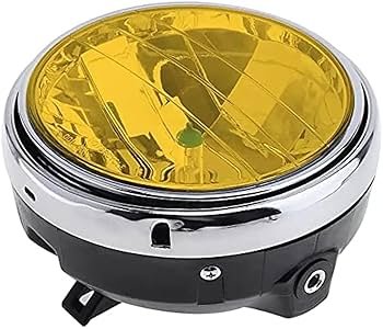 Amazon | 汎用 ヘッドライト イエローレンズ マルチリフレクター