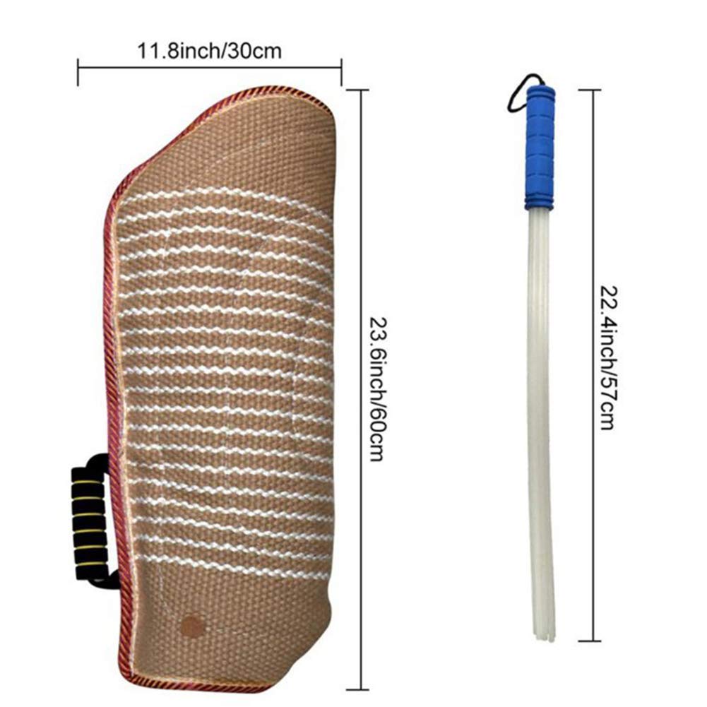 Equipement D'education De Chien Chiot Manche De Protection Manche Anti Morsure avec Baton Parure De Dressage,Jeunes Chiens Formation pour Chiot Berger Allemand Mordant Jouer