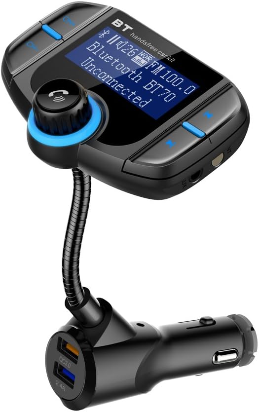 Bluetooth Car Adapter Cigarette Lighter Aux Hands Free Car