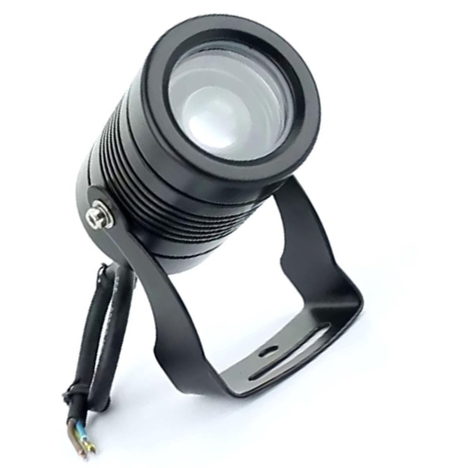 Reflektory zewnętrzne 3-10 W, reflektor wiązkowy LED, zewnętrzny projektor ścienny do budynku, projektor z wąską wiązką, oświetlenie zdalnego oświetlenia (niebieski, 10W-(DC12V))
