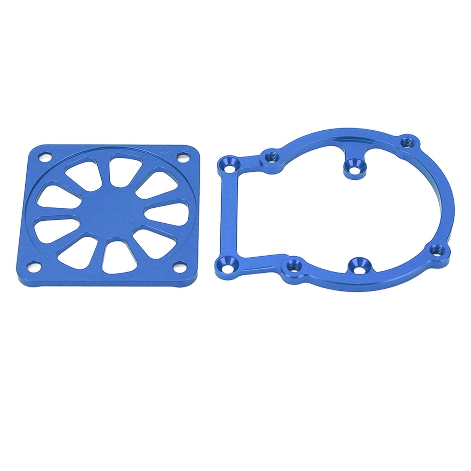 RC Motor Heatsink Fan 21000 RPM Aluminum Alloy Cooling Fan with Circuit Breaker for 1/8 4WD Sledge (Blue)