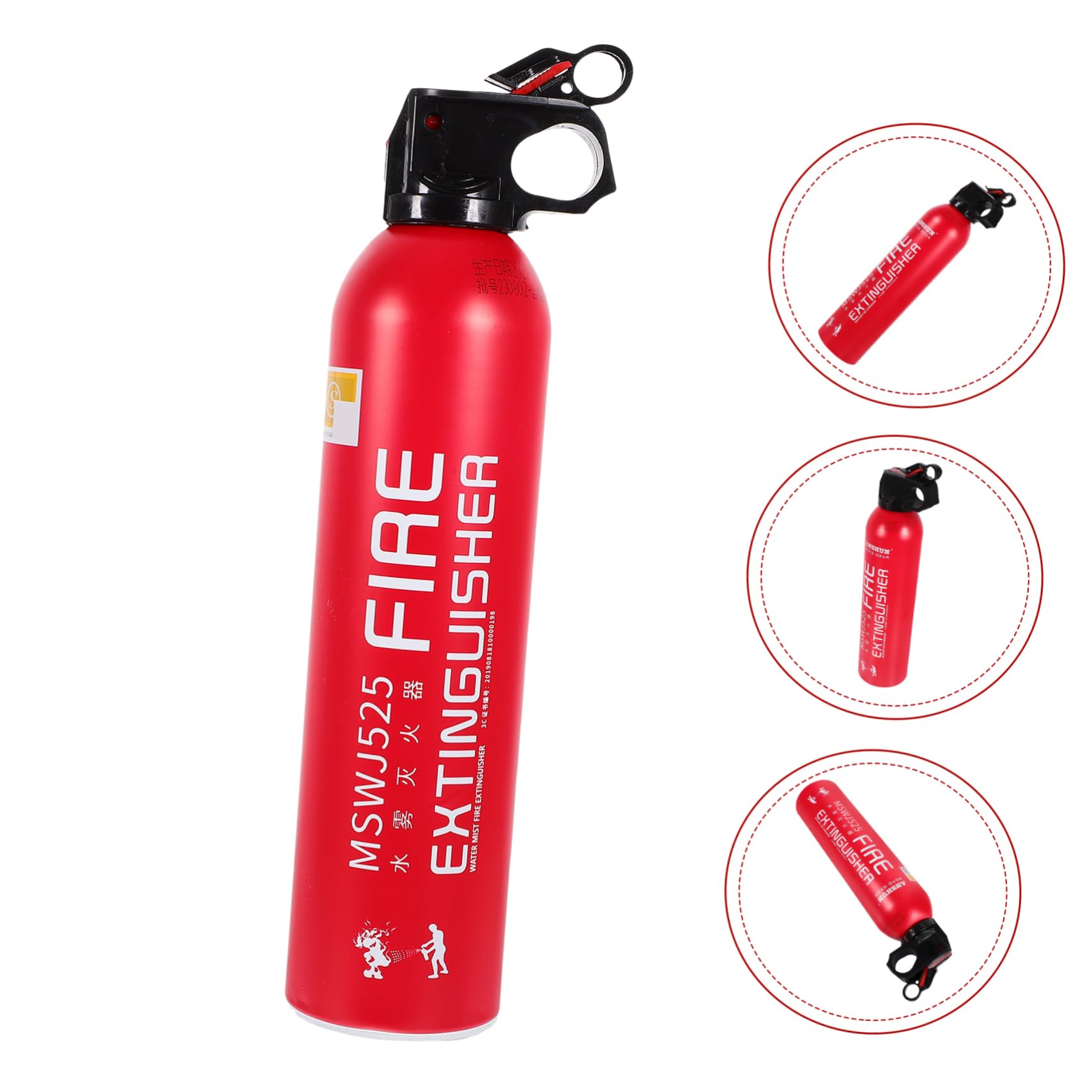 Uonlytech Extincteur Portable pour Voiture et Maison et Pratique Sécurité Incendie Compacte Rouge pour Petits Accidents et Fixation Facile