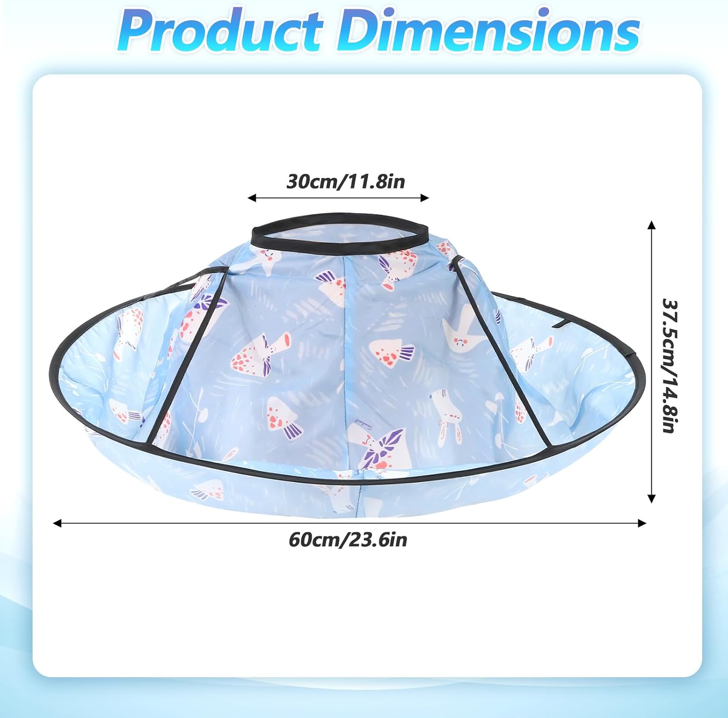 CIATBYYJ Kids Haircut Cape, Hair Cutting Cape for Kids, Waterproof Foldable Umbrella Hair Catch Haircut Capes