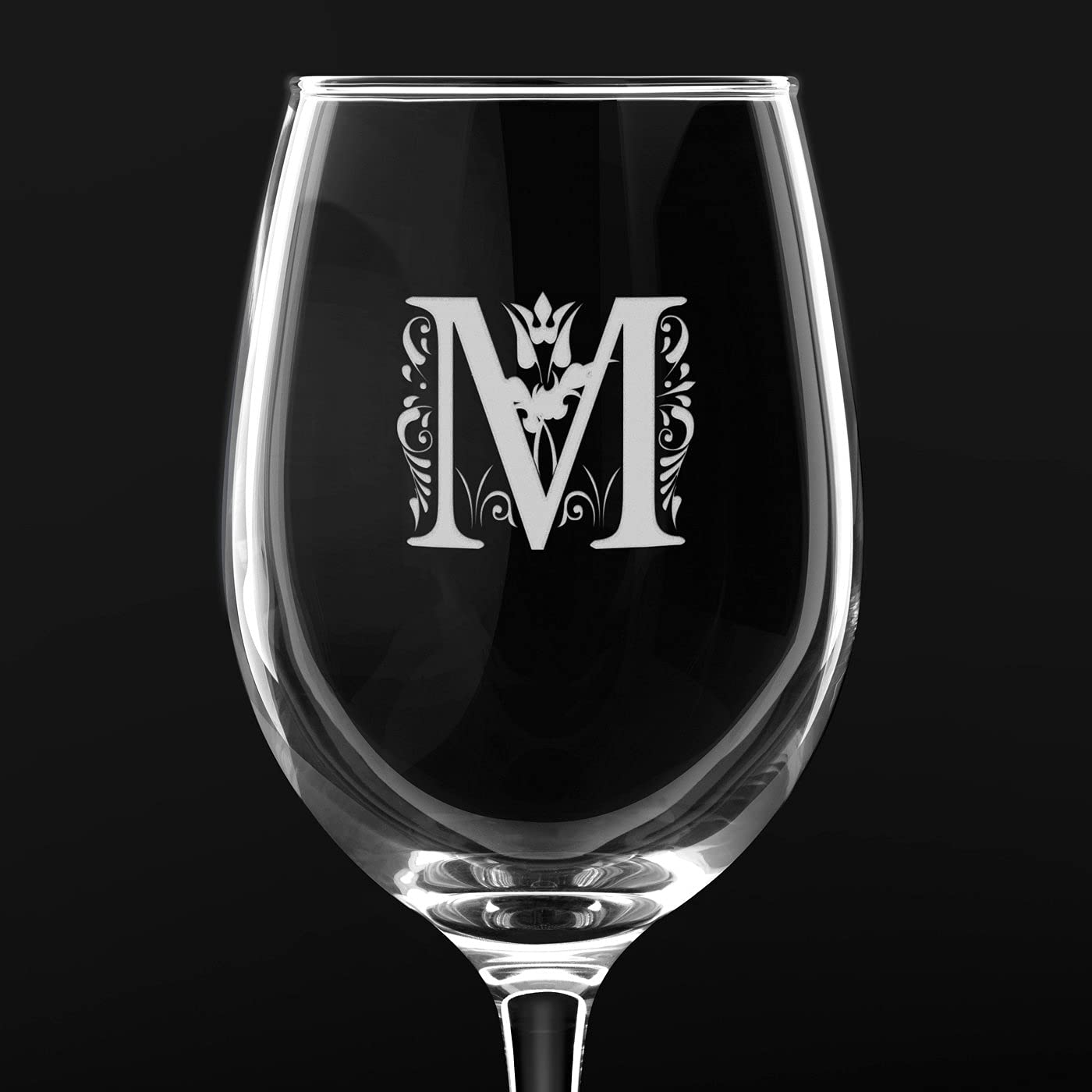 Maverton 6 Verres à Vin en Cristal pour elle, 6 Verres gravés 350 ml