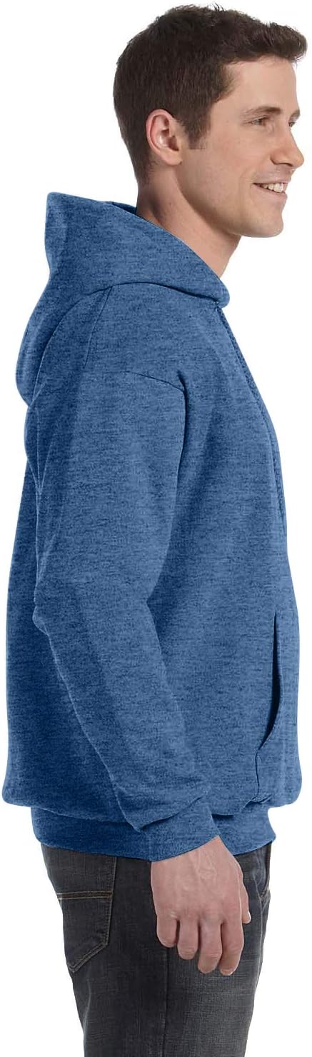 Hanes Men's Hoodie Large Heather Blue