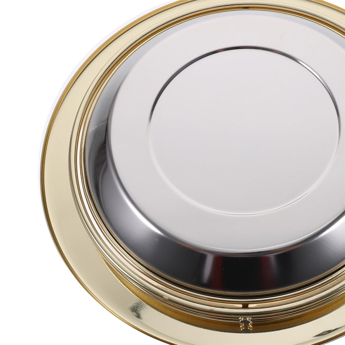 Ciieeo Tapa Empotrada de Acero Inoxidable Solapa Abatible para Cubo de Basura de Cocina y Baño, Diseño Moderno Bordes Suaves para Uso Comercial
