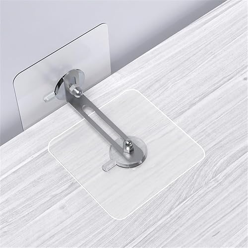 Miniatura 5 de Anclajes adhesivos de pared para muebles (4 pares), kit de correas antipuntas para muebles a prueba de bebés, estantería segura, armario a pared