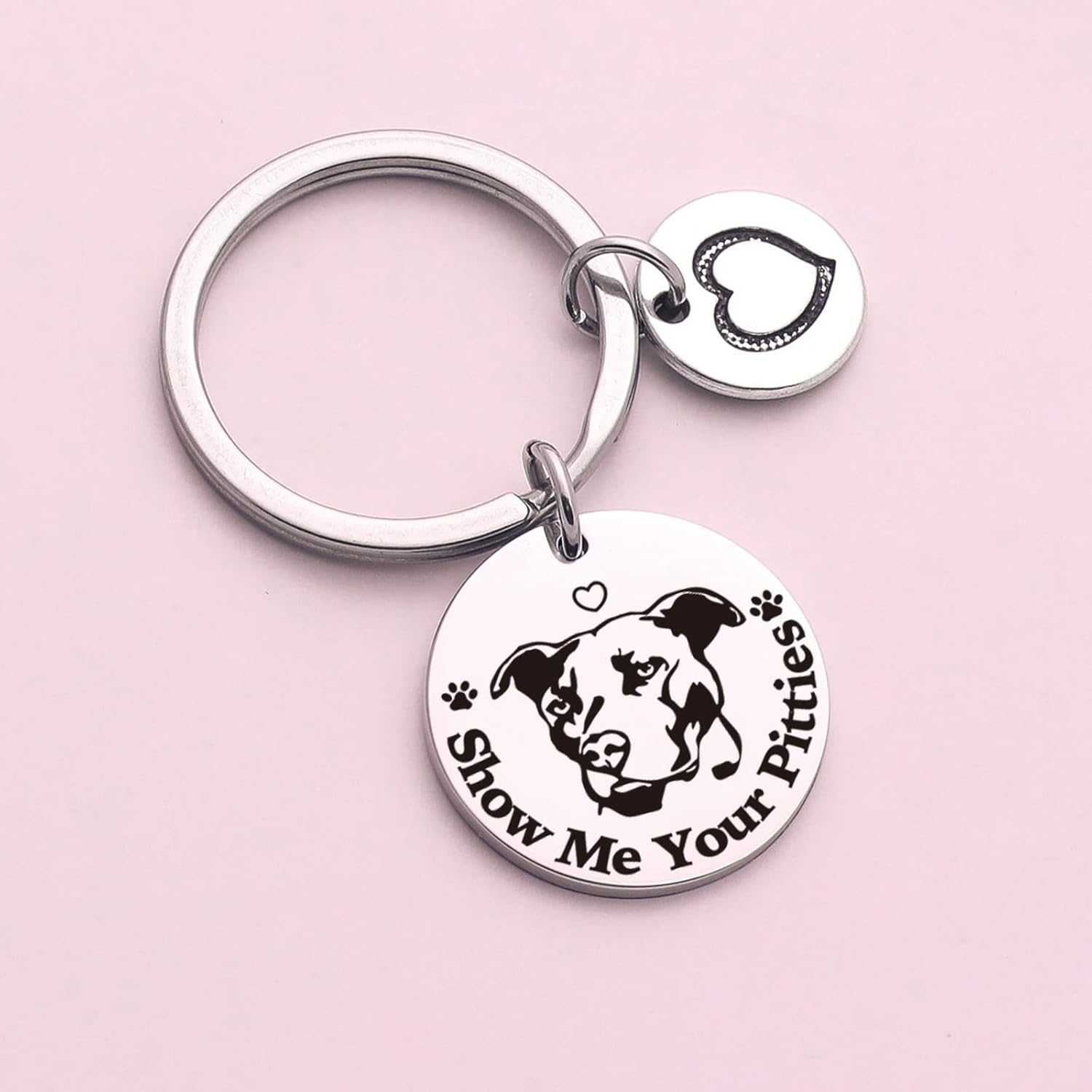 Pitbull Lover Key Chain Crazy Dog Lady Keychain Vet Gift Appreciation Gift Sister Keychain - Image 2