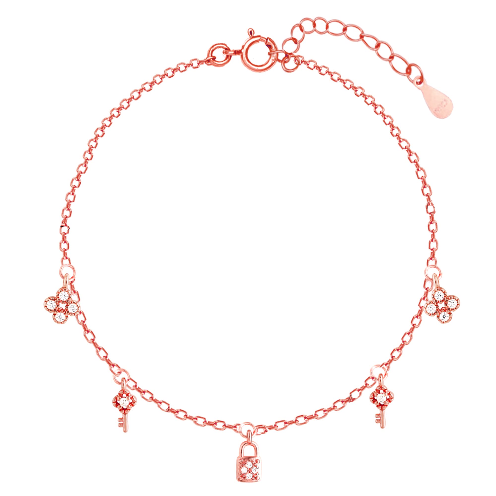 GIVA 925 Silver Rose Gold Secure Love Bracelet, Adjustable | Gifts for Women and Girls | With Certificate of Authenticity and 925 Stamp | 6 Month Warranty* (B0B9K6SDV4) Amazon Price History, Amazon Price Tracker