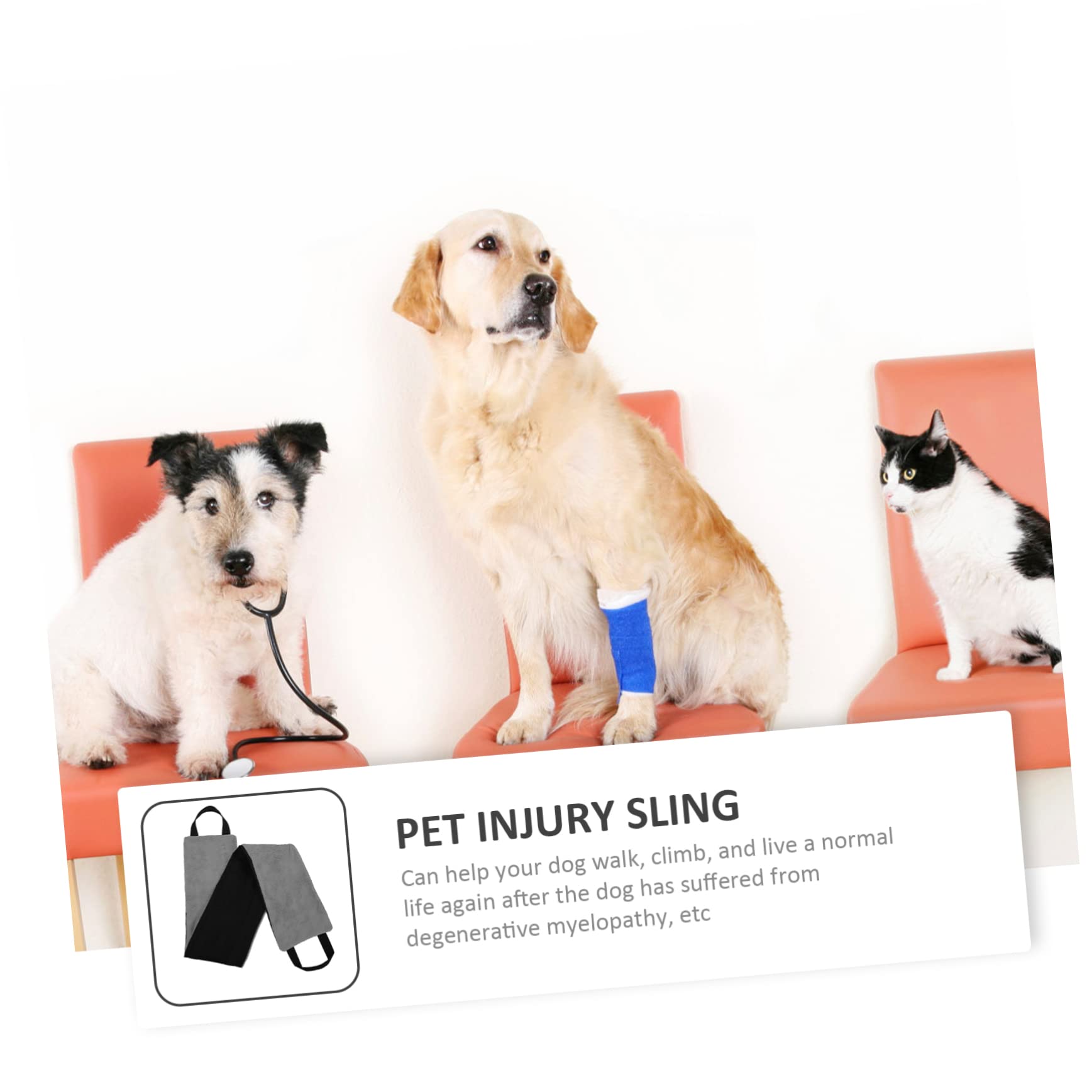 Balacoo Dog Carrier Sling for Pet Injury Recovery Portable Dog Rear Harness for Outdoor Use