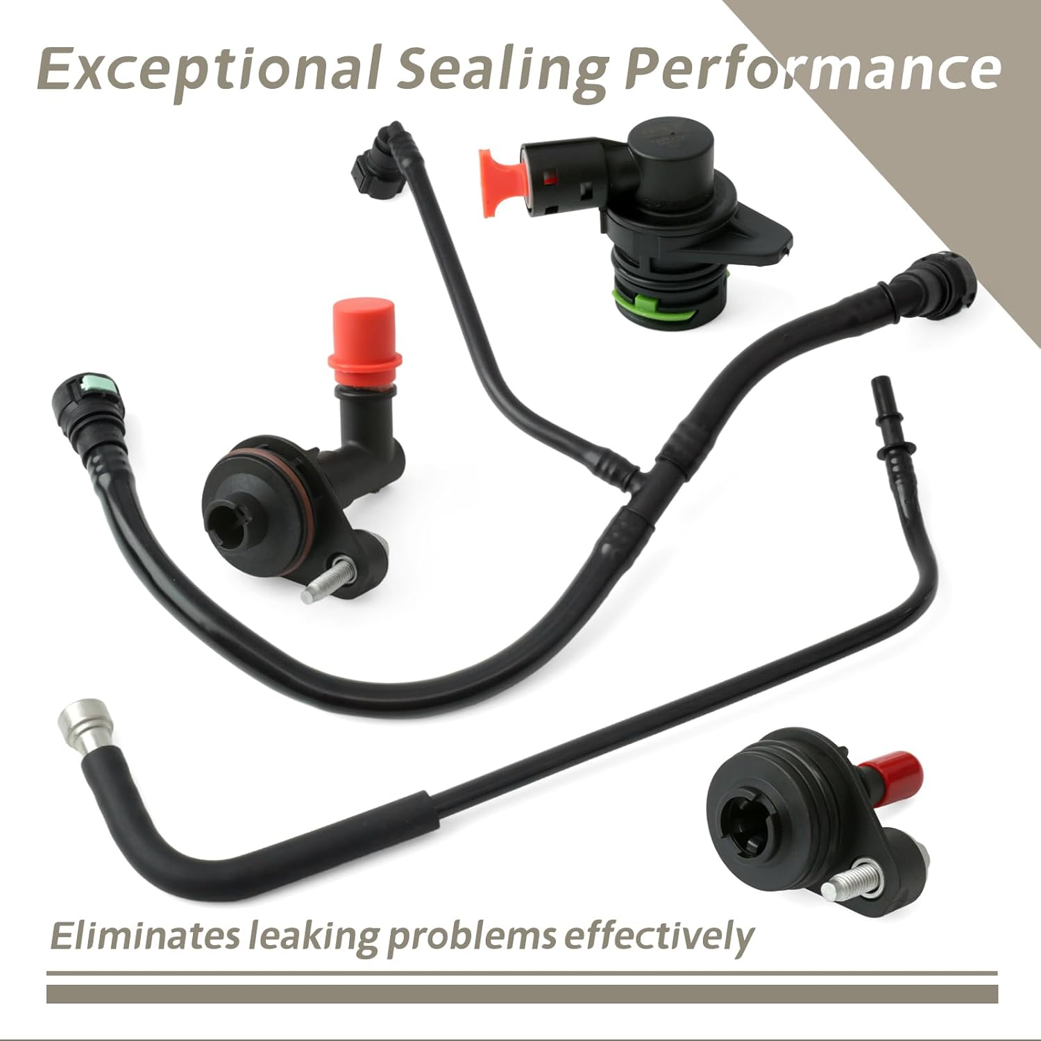 12640659 12637666 PCV Valve & Tube Repair Kit Replacement for Chevrolet Cruze 1.4L 2016-2019 for Trax 1.4L 2019 for Malibu 1.5L 2016-2024 4-Cylinder, Replace 12673862 12665644 12685407